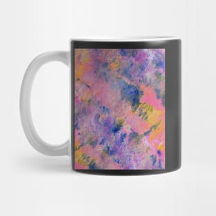 Abstract pink yellow Blue Mug